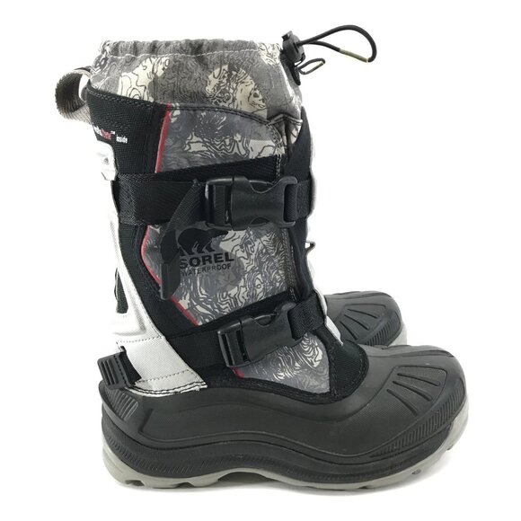 Sorel Alpha Pac XT Waterproof Snow Boots Mens 8 Grey Black Buckle NM1643-060 Sorel Alpha Pac: Hiking Boots Review main image 2